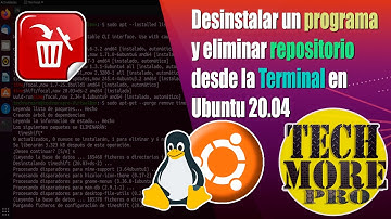 Desinstalar un programa y eliminar repositorio PPA desde el Terminal en Ubuntu 20.04