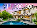 INSIDE A $11,000,000 MEGA MANSION With An ARCADE ROOM | Los Angeles Mansion Tour