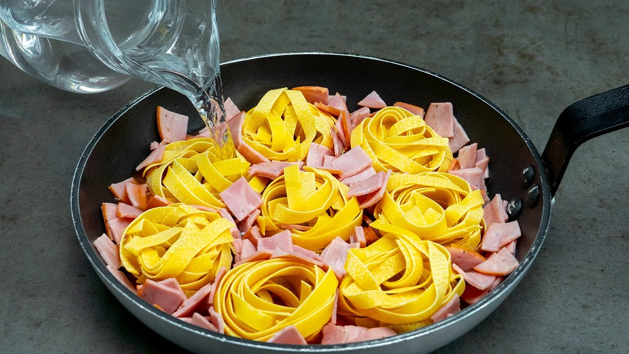 ¡Cena perfecta! - ¡No cocino la pasta, hago los nidos directamente a la sartén!