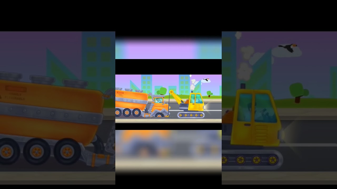 The Truck Got Stuck On The Crumbling Asphalt Road 