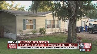 Four arrested in Hillsborough meth bust