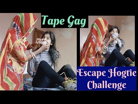 #like Tape Gag||Hogtie escape challenge||face Cover Challenge||Escape Challenge||Manya Creation