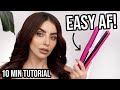 HOW TO CURL HAIR WITH STRAIGHTENERS! LAZY GIRL HAIR TUTORIAL!