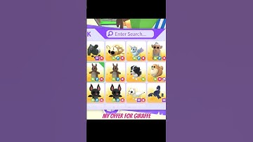 My offer for a giraffe comment if your user if you wanna do it🤩 #adoptme #roblox #trading #viral