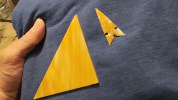 1604 - Stained Glass Arrowhead Flintknapping