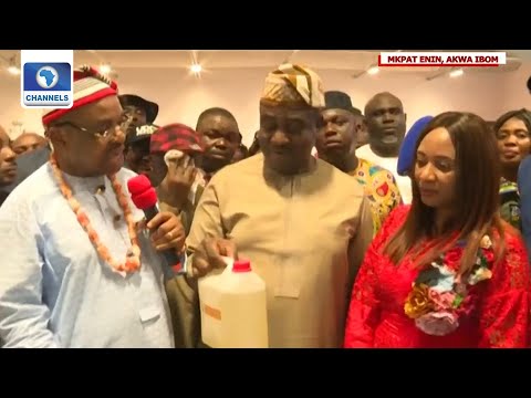 Gov Udom Emmanuel, Gabriel Suswam Commission St. Gabriel Coconut Oil Refinery