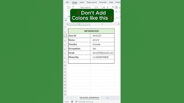 Add Colon at the end of cell in Excel.. #exceltricks