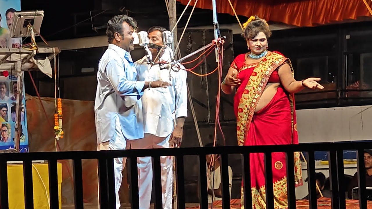 तुकाराम खेडकर सह पांडुरंग मुळे लोकनाट्य तमाशा.तुफान कॉमेडी