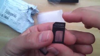 Адаптер для сим карты. 3 in 1 Nano Sim Adapter. Gearbest Посылка из Китая  [Aliexpress.com]