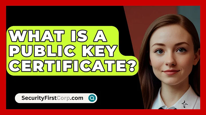 What Is A Public Key Certificate? - SecurityFirstCorp.com