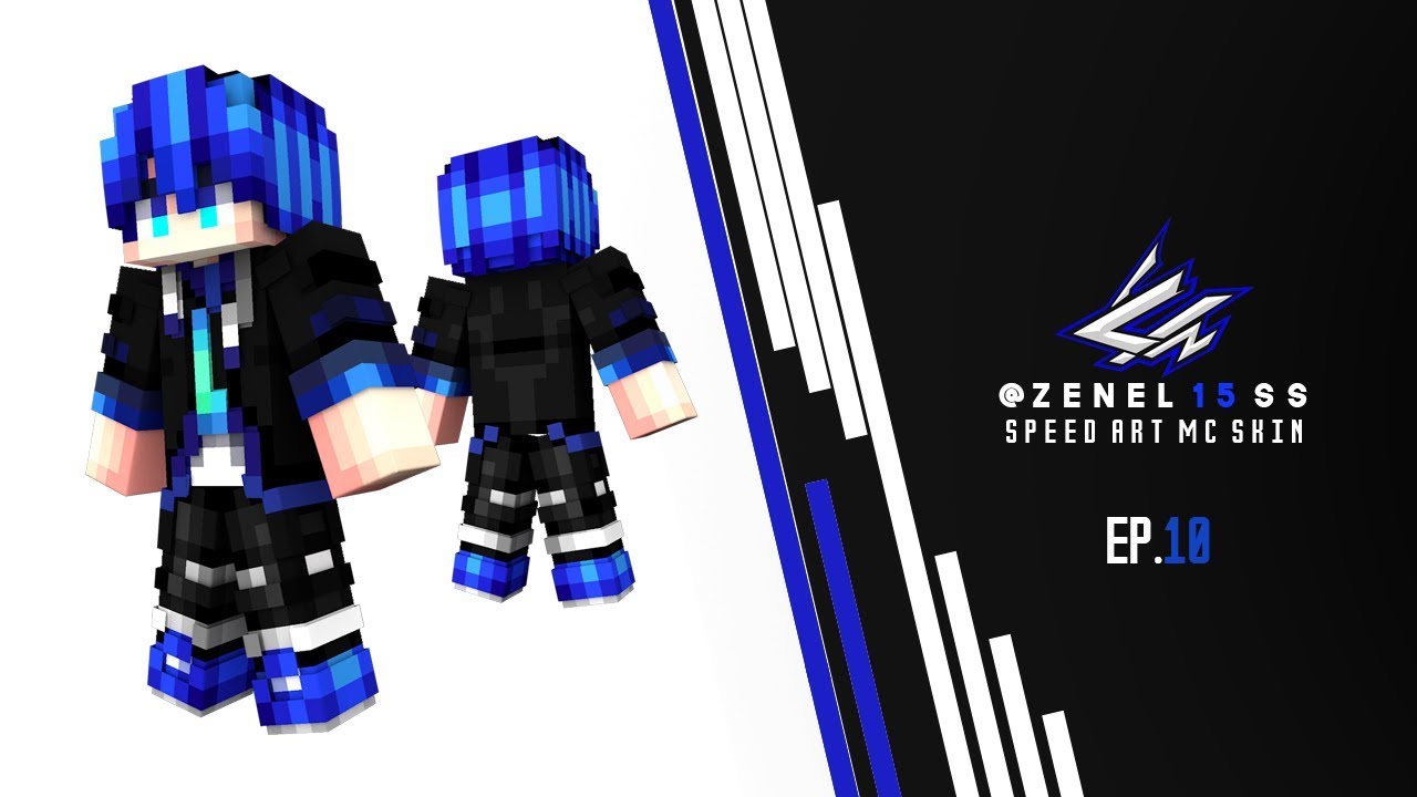 ทำ ส กิน minecraft  Update  ♣ [วาดสกินมายคราฟ] Speed Art MC Skin  - xSanTheBeastZ By - Z E N E L 1 5 S S - EP.10