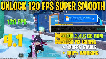 💫120 FPS+SUPER SMOOTH CONFIG BGMI 4.1 |BGMI LAG FIX CONFIG 4.1 | 120 FPS LAG FIX CONFIG PUBG 4.1