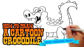How to Draw a Crocodile  Step by Step Video