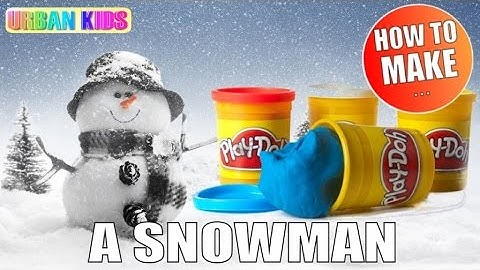 PLAY DOH (3MIN) ► HOW TO MAKE A SNOWMAN IN 3MIN ► SCHNEEMANN ►BONHOMME DE NEIGE