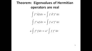 Eigenvalues of Hermitian Operators Are Real