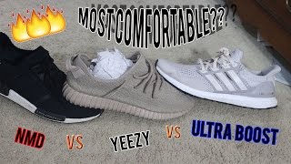 Which Boost Shoe Is The Most ( Yeezys vs NMD vs UltraBoost Vs Pureboost ) - YouTube