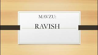 Ingliz tilida ravish mavzusi