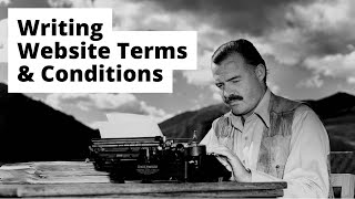 Website Terms and Conditions Crash Course