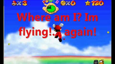 Super Mario 64 bloopers moon jumping