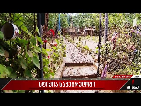 სამეგრელოში სტიქიის შედეგებს ებრძვიან