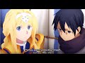 Kirito Blocks Invisible Dagger To Save Alice While Unconscious | SAO War of Underworld Episode 5