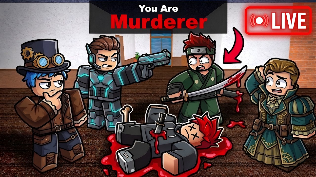 🔴 LIVE Surviving Murder Mystery 2 / MM2 Streaming Join Now! 🔥