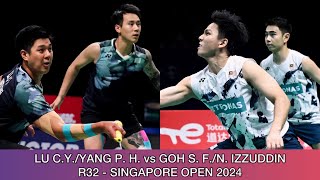 Goh Sze Fei/Nur Izzuddin vs Lu Ching Yao/Yang Po Han | Badminton Singapore Open 2024