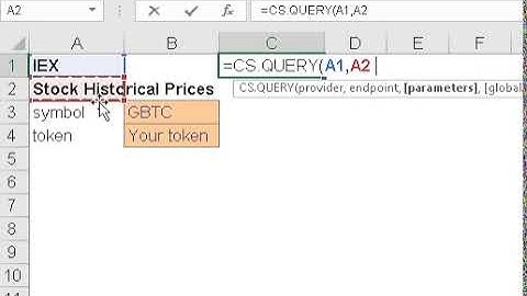 Get IEX data in Excel and Google Sheets - Stock Historical Prices