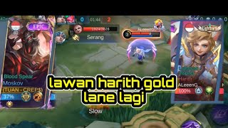 lawan harith gold lane lagi.   apakah meta harith gold lane masih op?