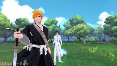 BLEACH Mobile 3D Walkthrough Part 5 ichigo / renji / byakuya fight scene / kisuke