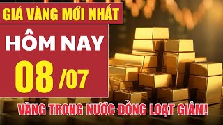 Giá vàng hôm nay 8/7: Vàng trong nước đồng loạt giảm!