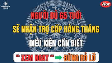 Chính Thức Từ 2026: Người Đủ 65 Tuổi Sẽ Nhận Trợ Cấp Hàng Tháng – Điều Kiện Cần Biết!