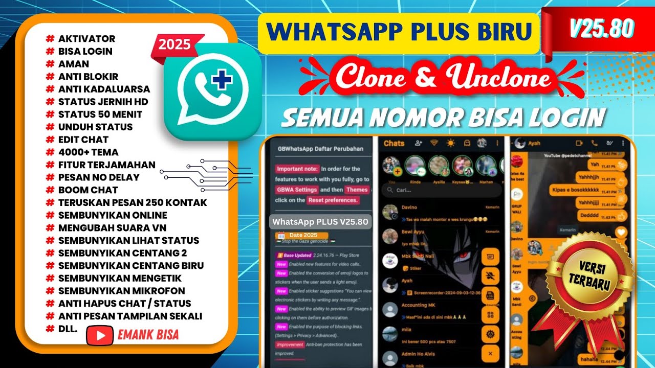 whatsapp plus v25.80 update terbaru bulan ini 2026 | wa plus | whatsapp mod versi terbaru 2026 | mod