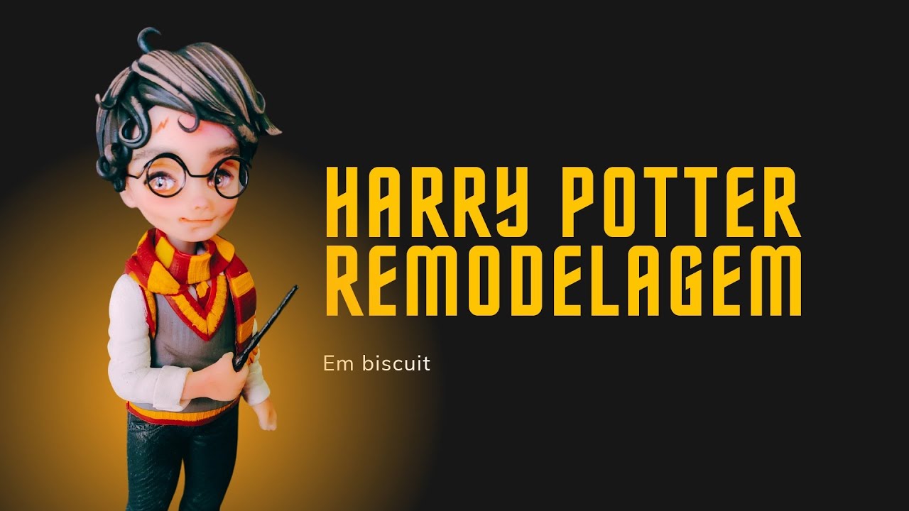 REMODELEI O HARRY POTTER. MODELAGEM FEITA EM BISCUIT #harrypotter #biscuit #art
