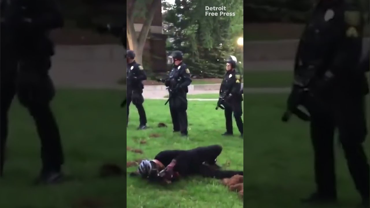 Tent encampment at campus protest torn down at University of Michigan