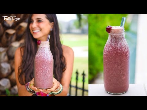 FullyRaw Cherry Chocolate Protein Smoothie in 2 Minutes!