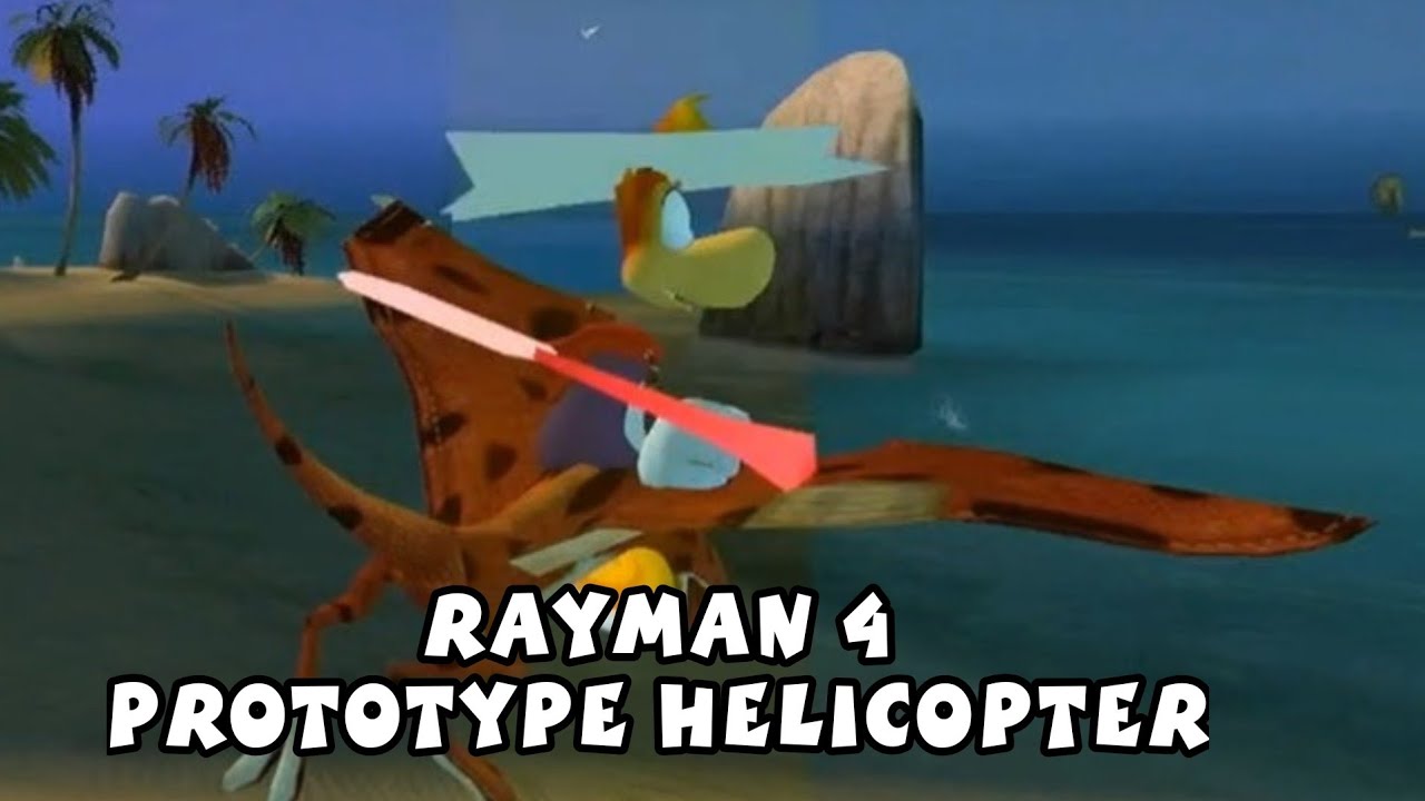 Helicopter in Rayman Raving Rabbids without mods