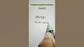 Multiply numbers between 11 and 19 #maths #youtube #shorts #multiplication #viralmath #tricks
