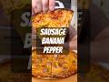 Sausage and banana pepper bar pie. So simple and so good.