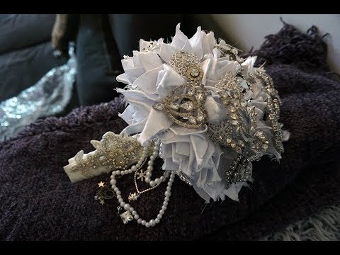 How to make a very EXTRA DIY Bridal Brooch Bouquet