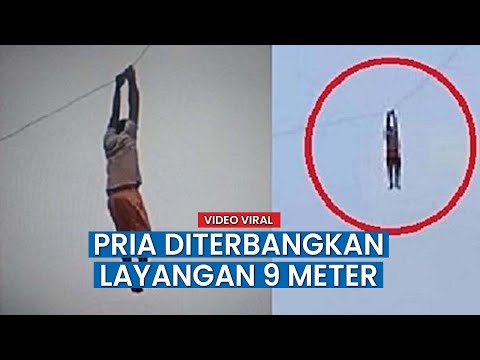 Pria Terbang Terseret Layangan Hingga 9 Meter, Tak Ada yang Menolong