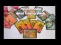 ❤ Mixed Media - Artist Trading Cards (ATCs) with Distress inks & stamps