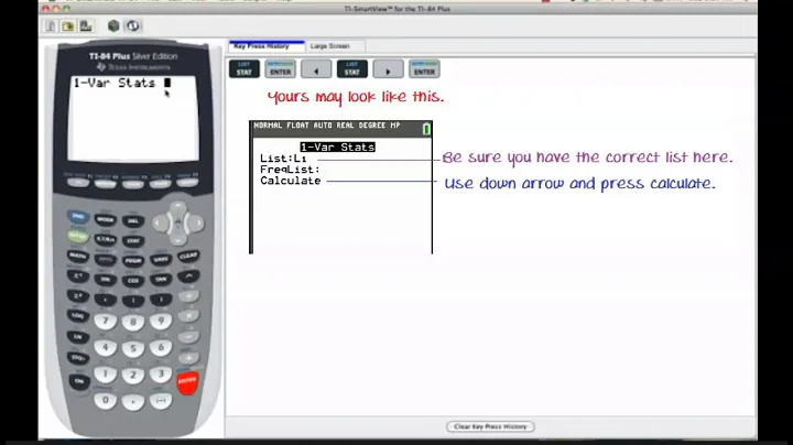 Mean Deviation on TI84