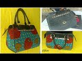 How to wrap a hand bag with Ankara // how to revamp an old hand bag