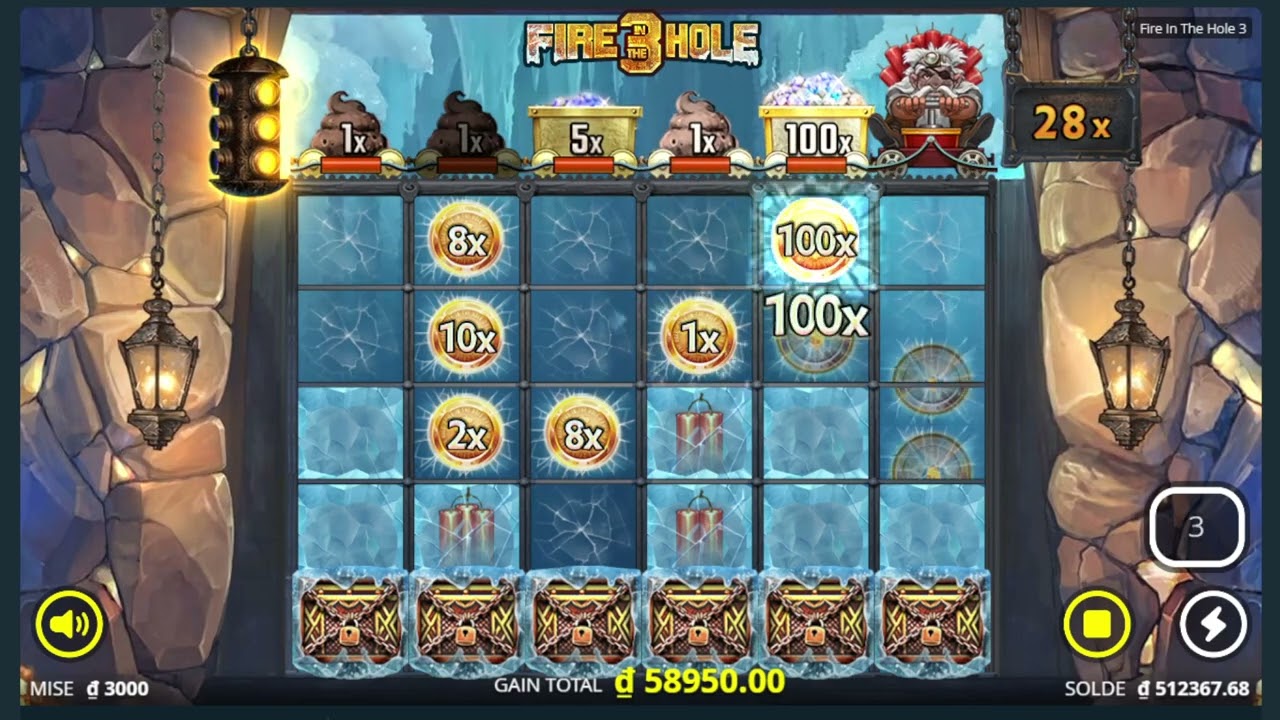 AWESOME Win on FIRE IN THE HOLE 3 