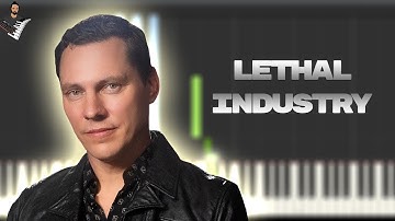 Tiësto - Lethal Industry | Instrumental Piano Tutorial / Partitura / Karaoke / MIDI