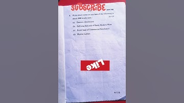 BHIC-106 The Rise of the modern west-l |June-2023| Ignou exam #short