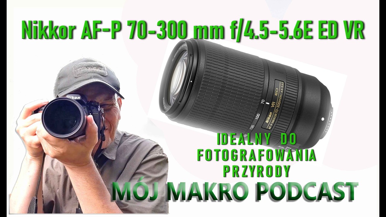 Nikkor AF P 70 300 mm f4,5 5,6EED VRI.dealny do fotografii 