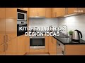 Modern L shaped kitchen with warm orange high gloss cabinets, stainless steel appliances