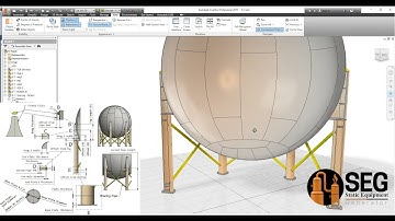 3D modeling for Spherical Tank By SEG software over Autodesk Inventor